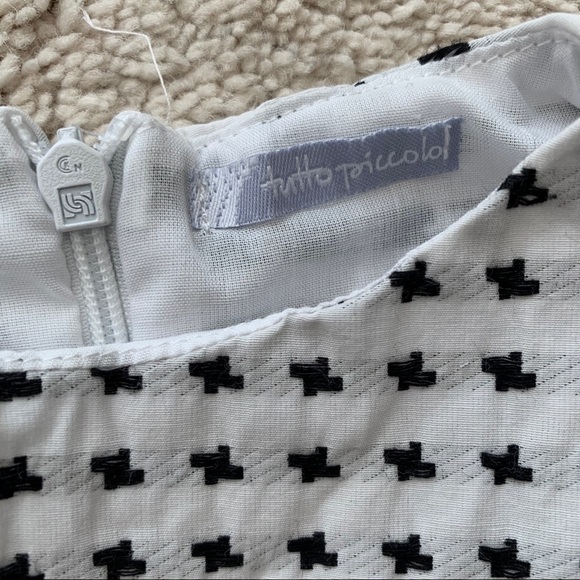 European brand black and white dress - Picture 2 of 3